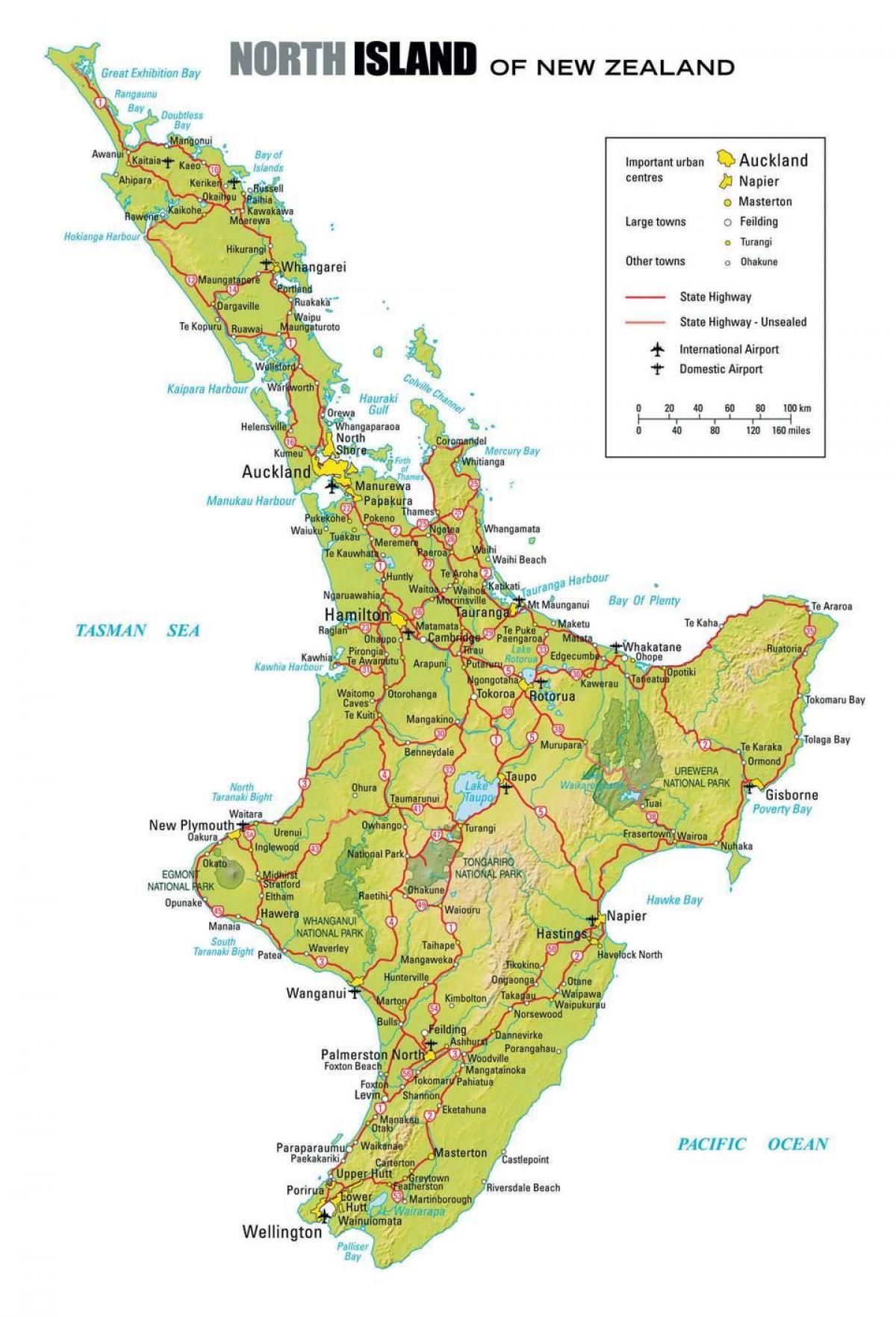 map of northern new zealand