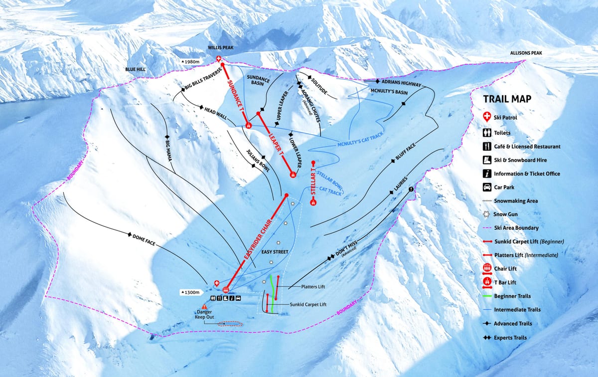 new zealand ski resorts map