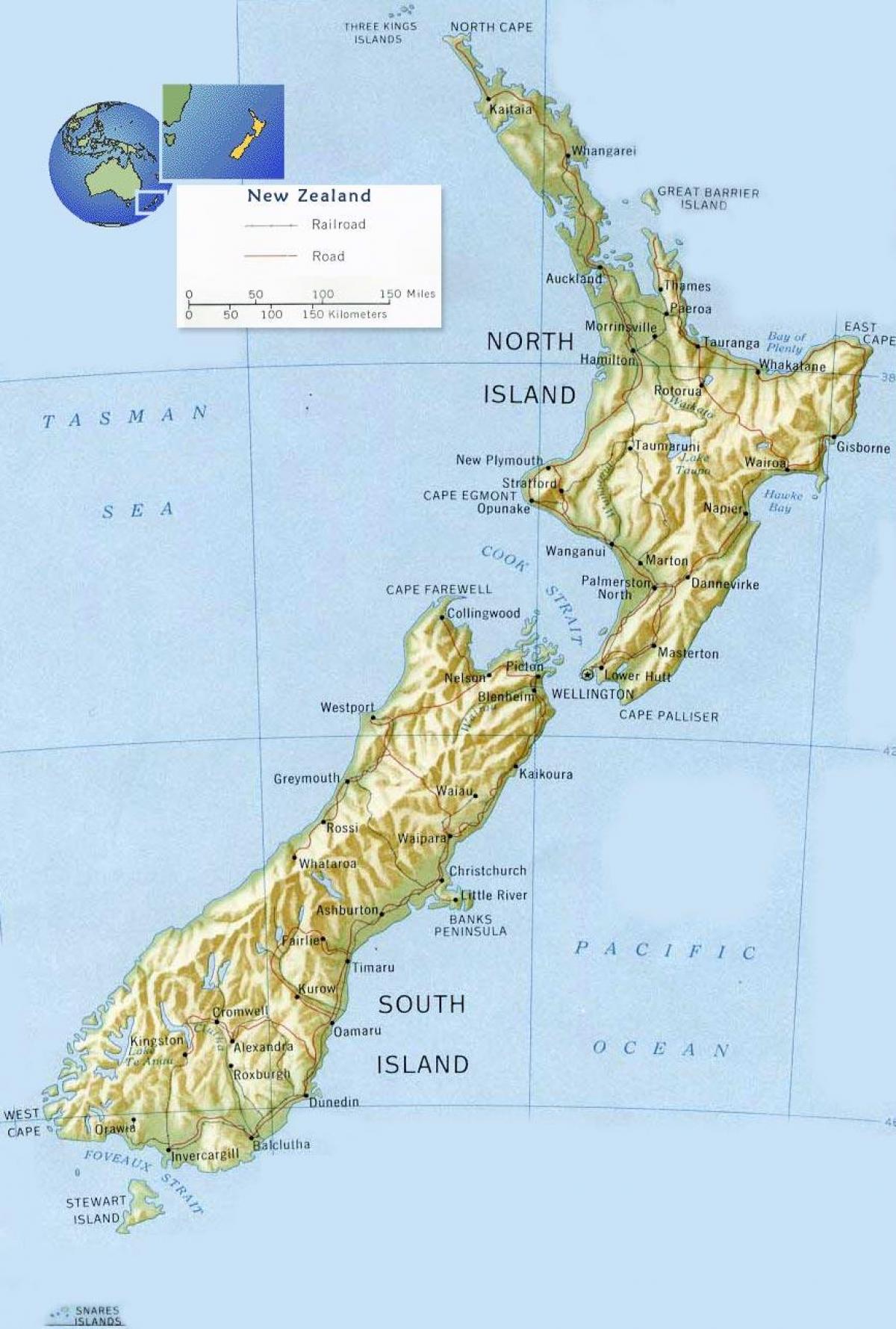 wellington new zealand on map