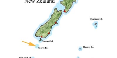 Map of new zealand and surrounding islands
