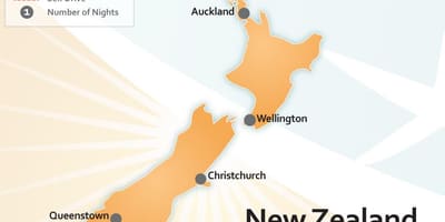 Map of new zealand airports