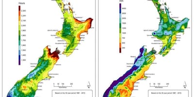 Map of new zealand climate