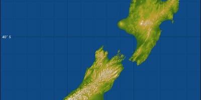 New zealand altitude map