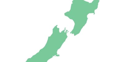 New zealand map drawing