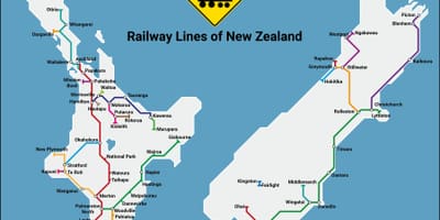 New zealand rail network map