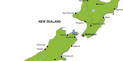 Map of new zealand states