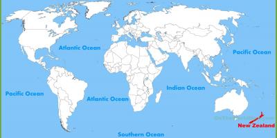 New zealand location on world map