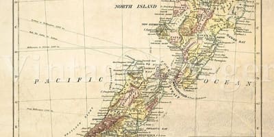 Map of old new zealand