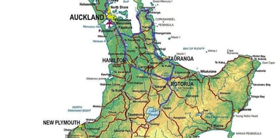 Map of skiing north island new zealand